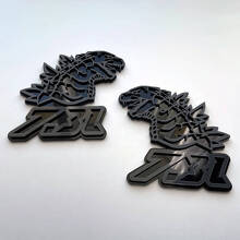 Godzilla 7.3L MEGAZILLA Rendimiento Insignia 3D 7.3L Insignias de Guardabarros Emblema 2 2