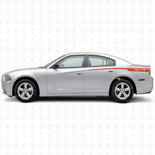 Líneas con Vinilo Laterales de Texto Personalizado Pegatina para Dodge Charger 2011-2014_4