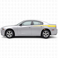 Líneas con Vinilo Laterales de Texto Personalizado Pegatina para Dodge Charger 2011-2014_5