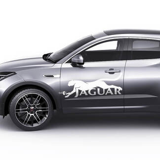 Logotipo de Jaguar Cat E-Pace Puertas laterales Calcomanía gráfica Logotipo adhesivo
 1