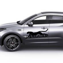 Logotipo de Jaguar Gato E-Pace Gráficos de puertas laterales Calcomanía de logotipo
 3