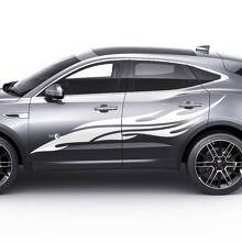Jaguar E-Pace Calcomanía de gráficos de puertas tribales de llama lateral
 2