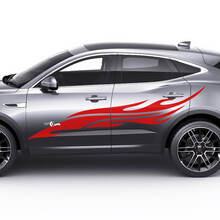 Jaguar E-Pace Side Flame Tribal Doors Calcomanía gráfica Logotipo adhesivo
 3