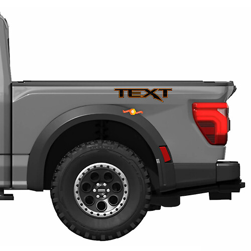 Kit de Calcomanías de Vinilo con Texto Personalizado para Musclecar truck power truck R