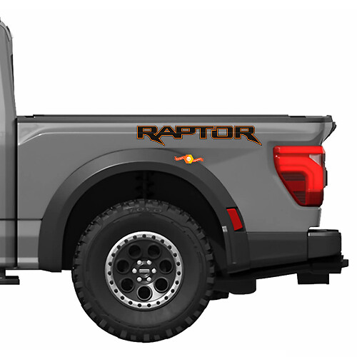 Raptor Graphics se ajusta al kit de calcomanías de vinilo Ford F150 Raptor R 2024 a rayas
