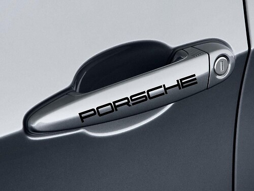 Juego de adhesivos de vinilo para manijas de puerta Porsche para coches Porsche