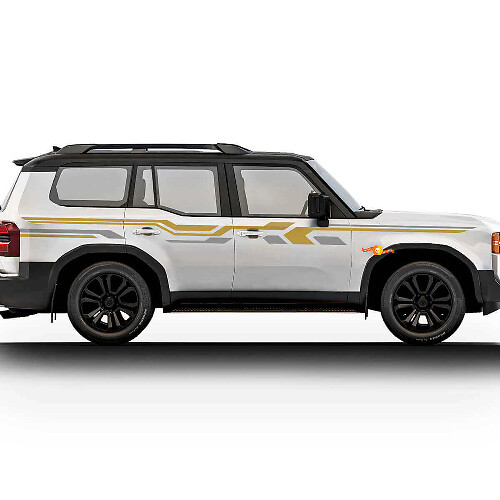 Kit de Calcomanías Laterales Angulares para Toyota Land Cruiser Prado 2024