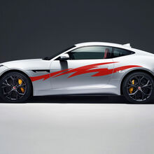 Jaguar F-Type R Side Racing Graphics Puertas calcomanía Logotipo adhesivo 2
 2