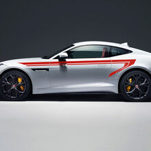 Jaguar F-Type R Side Racing Stripes Gráficos Puertas calcomanía Logotipo adhesivo 3
 2