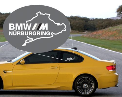 Calcomanía de vinilo para ventana lateral BMW M Nürburgring para BMW Serie 3