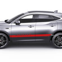 Par de calcomanías gráficas a rayas con logotipo de puertas laterales Jaguar E-Pace
 3