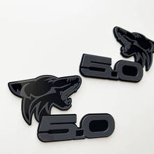 COYOTE 5.0 Insignias de guardabarros Emblema Insignia 3D Negro vs Gris
 2