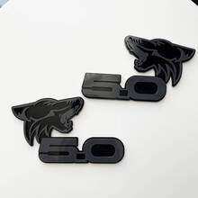 COYOTE 5.0 Insignias de guardabarros Emblema Insignia 3D Negro vs Gris
 4