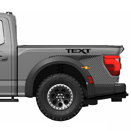 Kit de Calcomanías de Vinilo con Rayas Laterales para la Cabecera 4 para Ford F150 Raptor R