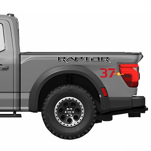 Gráficos laterales de cabecera aptos para Ford F150 Raptor 37 kit de calcomanías de vinilo a rayas

