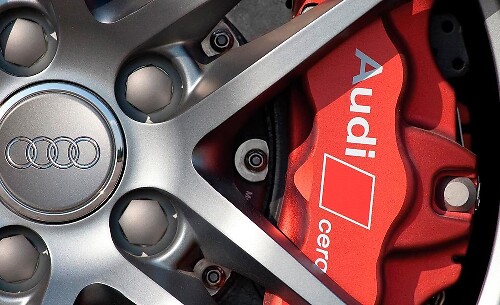 Pinza de freno de cerámica Audi, 2 tamaños, S3, S4, S5, S6, RS3, R8, RS4, RS6, pegatina adhesiva