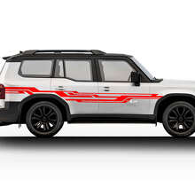 Kit de adhesivos decorativos abstractos para las puertas laterales del Toyota Land Cruiser Prado 2024_2