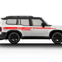 Kit de calcomanías de vinilo para rayas gráficas laterales del Toyota Land Cruiser Prado 2024
_2