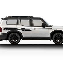 Kit de calcomanías de vinilo para rayas gráficas laterales del Toyota Land Cruiser Prado 2024
_3