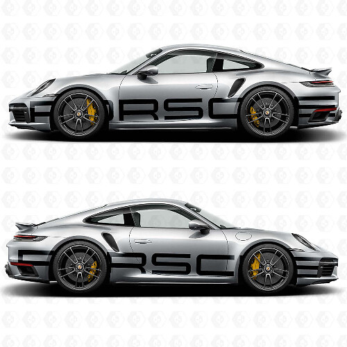 Kit de Vinilo con Letras Grandes para el Lado de Porsche 911_1