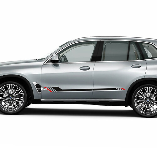 Calcomanía de vinilo con rayas decorativas para puertas laterales de BMW G05
