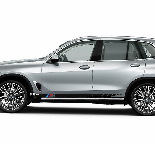 Acentos M Logo Stripes para BMW G05 Puertas laterales Vinilo Calcomanía Etiqueta
