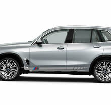 Acentos M Logo Stripes para BMW G05 Puertas laterales Vinilo Calcomanía Etiqueta
 2