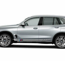Acentos M Logo Stripes para BMW G05 Puertas laterales Vinilo Calcomanía Etiqueta
 2
