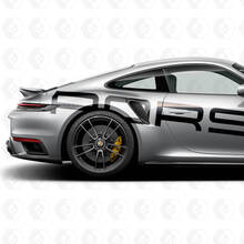 Pegatina Porsche 911 GT3RS con logotipo lateral enorme
 3