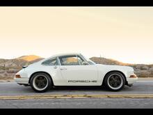 Porsche 911 Calcomanía de logotipo de franjas laterales clásicas de dos tonos estilo Singer
 4