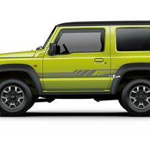 Par Suzuki JIMNY Puertas laterales Rayas calcomanías gráficas Líneas adhesivas
 3