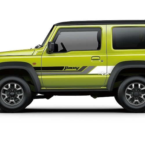 Par Suzuki JIMNY puertas laterales rayas gráficos calcomanía líneas pegatina 3 colores
