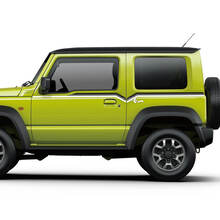 Par Suzuki JIMNY Puertas laterales Líneas de rayas calcomanías gráficas Etiqueta de líneas 3 colores
 2