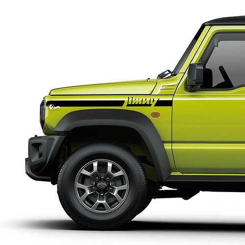 Par Suzuki JIMNY Side Fender Stripe calcomanías gráficas Lines Logo pegatina
