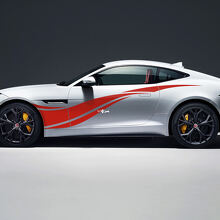 2x Jaguar F-Type R Side Racing Graphics Puertas Side Wave Secal Vinilo Adhesivo
 3