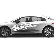 2x Jaguar F-Type R Side Racing Graphics Doors Side Flame Secal pegatina de vinilo
 3