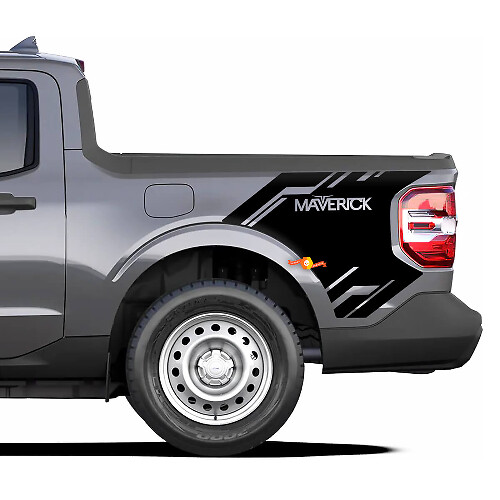 Calcomanías de Vinilo con Logo Lateral para Cama 2 Gráficos para Ford Maverick