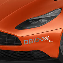 Par de pegatinas de vinilo para parachoques delantero Aston Martin DB11, 2 colores, degradado
 2