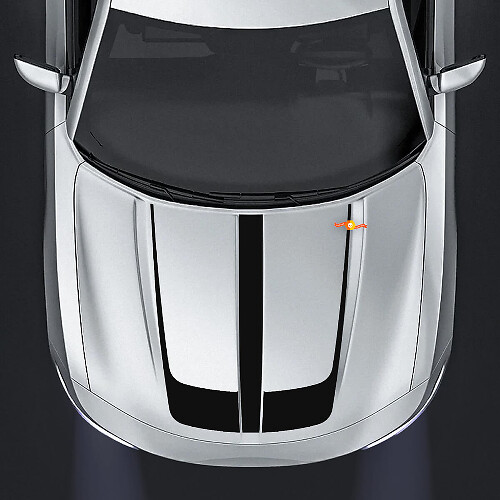 Dodge Charger Hood Accent Center Calcomanías gráficas que se adaptan a los modelos 2015 - 2020
