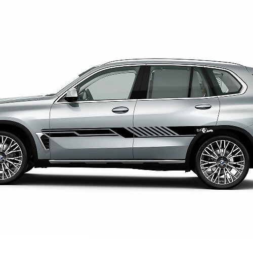 Calcomanía de vinilo con rayas laterales para puertas laterales de BMW G05

