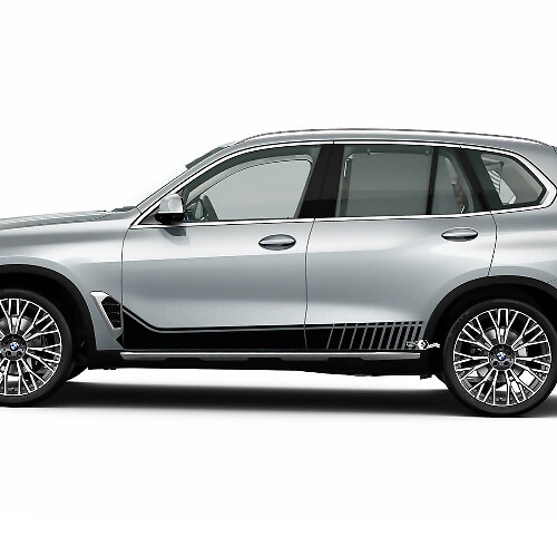 Calcomanía de vinilo con rayas laterales para puertas laterales de BMW G05
