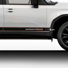 Toyota Land Cruiser Prado Estilo Vintage Rayas Pegatinas Calcomanías Vinilo Gráfico Pegatinas Calcomanías Kit
 2