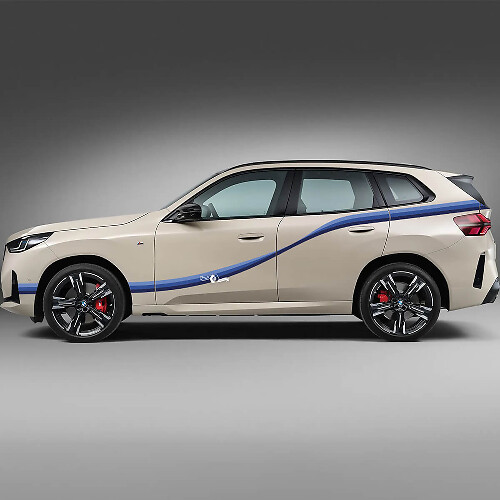 BMW X3 G01 F25 Puertas laterales Etiqueta de vinilo de tres rayas
