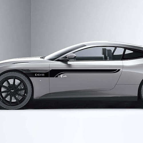 Calcomanías Vinilo Tiras Puertas Laterales Para Aston Martin DB11