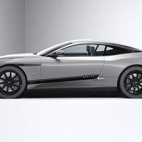 Side Aston Martin DB11 Puertas laterales Vinilo Calcomanías Pegatinas 2
