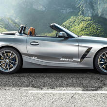 Calcomanía de vinilo con rayas decorativas para puertas laterales con logotipo M BMW Z4
 2