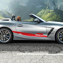 Calcomanía de vinilo con rayas decorativas para puertas laterales con logotipo M BMW Z4
 3