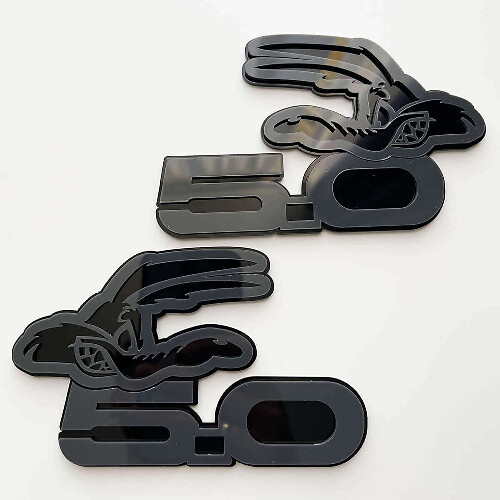 Emblema tridimensional de aleta Roadrunner Bird 5.0