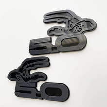 COYOTE 5.0 Insignias de guardabarros Emblema Insignia 3D Negro vs Gris 2
 4