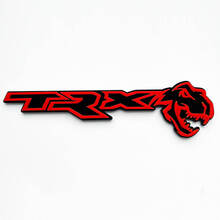 TRX 3D Insignia negra vs emblema de insignia de guardabarros rojos
 2